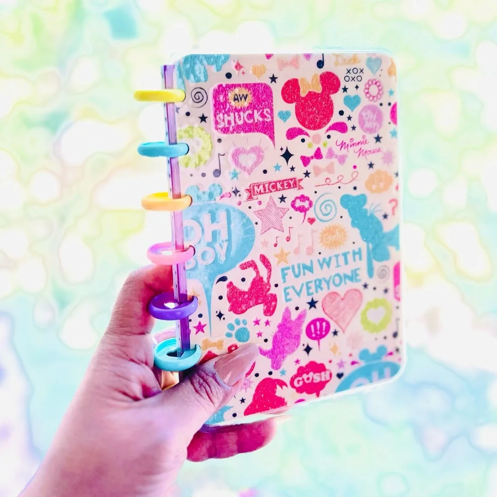 Happy planner mini size set monthly and weekly Layout Disney Mickey and Minnie